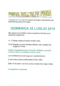Festa dell’Alpe Piora